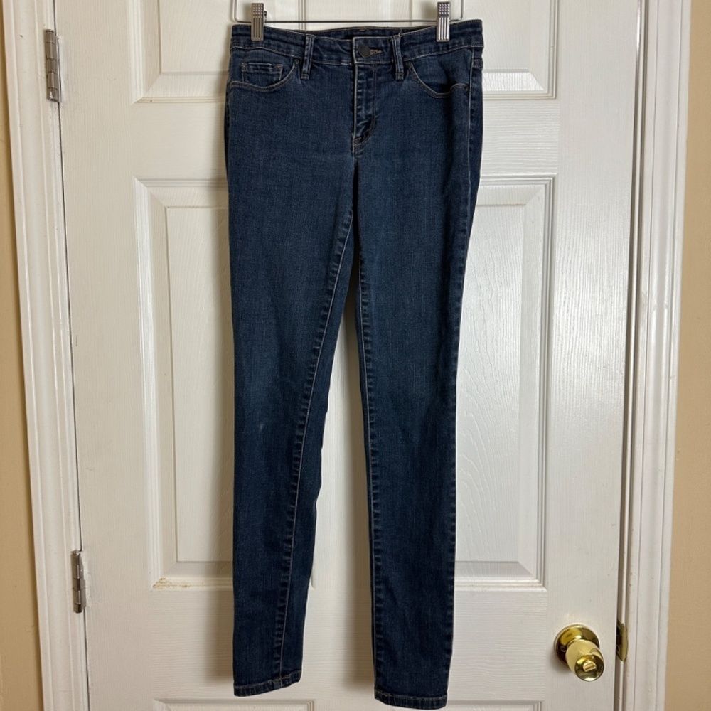! Kiind Of Dark Wash Denim Sexy Skinny Mid Rise Jeans Women Size 27
